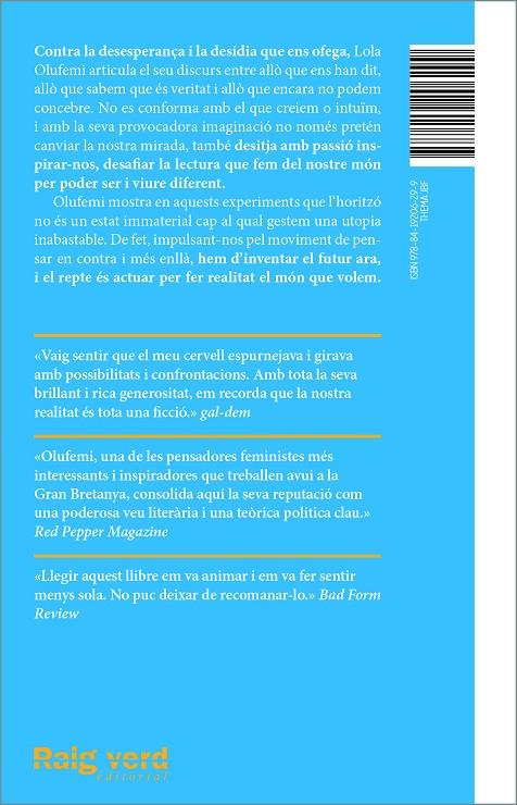 Experiments per imaginar altrament | 9788419206299 | Olufemi, Lola