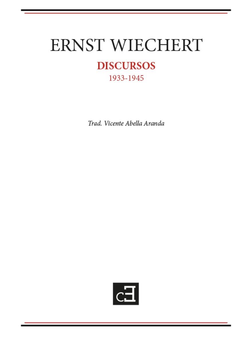 Discursos | 9788494872679 | Wiechert, Ernst