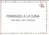 Formigues a la cuina | 9788461631995 | Rioné Tortajada, Joan
