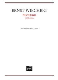 Discursos | 9788494872679 | Wiechert, Ernst