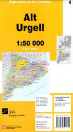 Mapa comarcal de Catalunya 1:50 000. Alt Urgell - 04 | 9788439391531